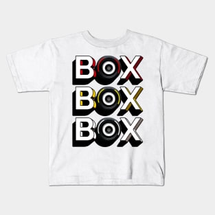 Box Box Box - Formula 1 tires design Kids T-Shirt
